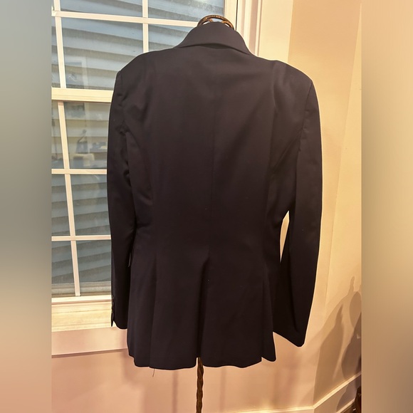 SuitShop Custom Tailored Navy Blue Women’s Suit Jacket - Picture 2 of 4